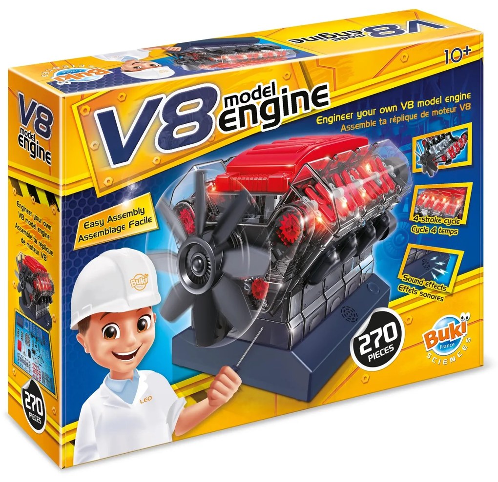BUKI Stavebnica motora V8