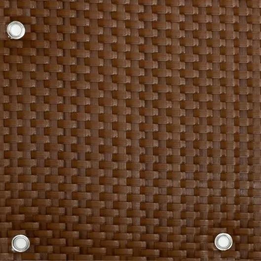 Balkónová zástena - umelý ratan, 0,9x3m - medovo hnedá