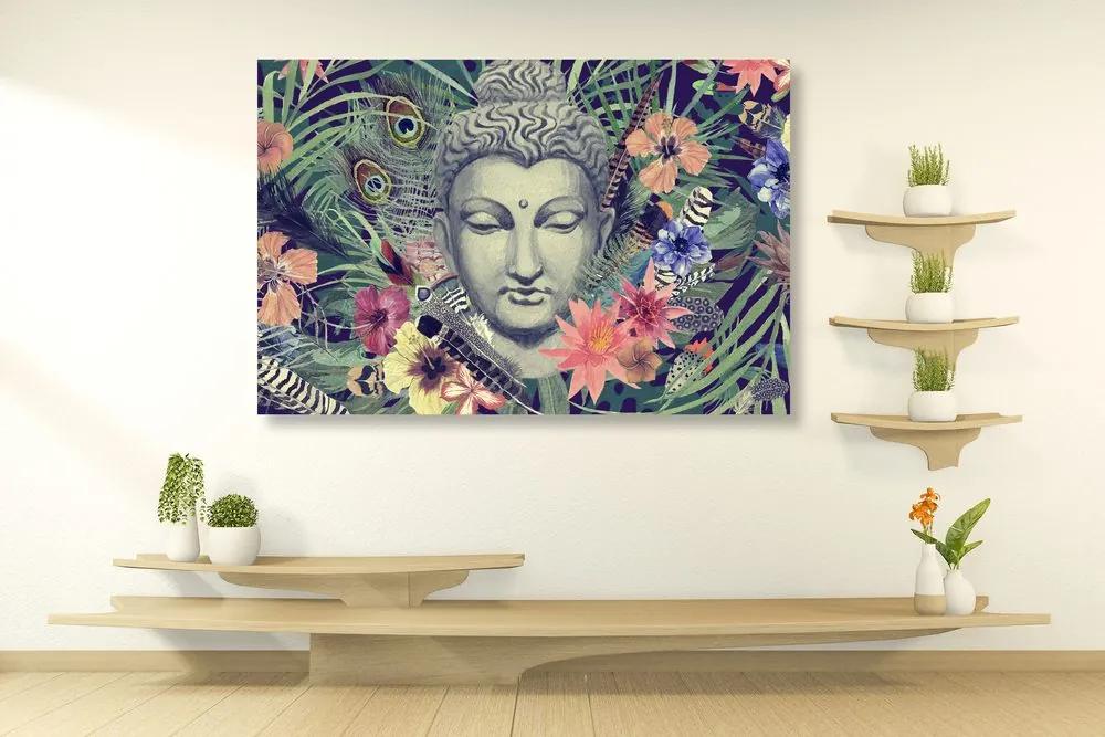 Obraz Budha v tropickej džungli