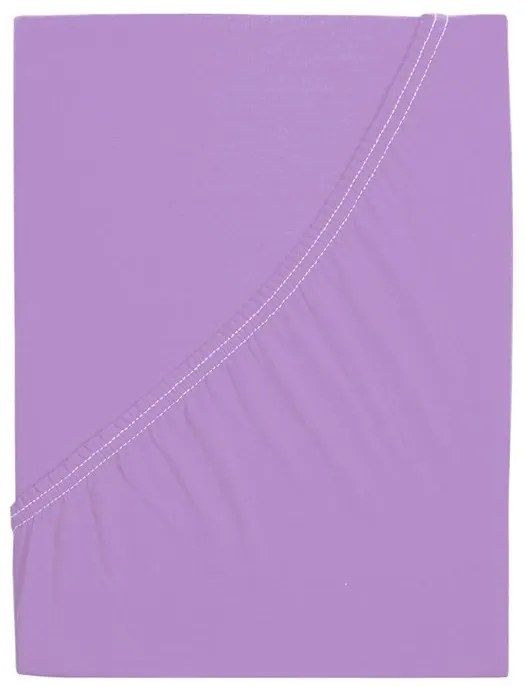 Jersey plachta do detskej postieľky EXCLUSIVE 60x120 cm fialová