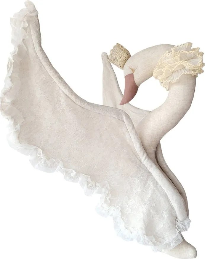 Dekorácia do detskej izby labuť - prírodná