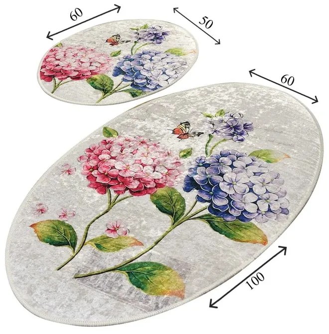 Kúpeľňové predložky v súprave 2 ks 60x100 cm Ortanca – Foutastic