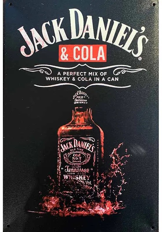 Ceduľa Jack Daniels & Cola