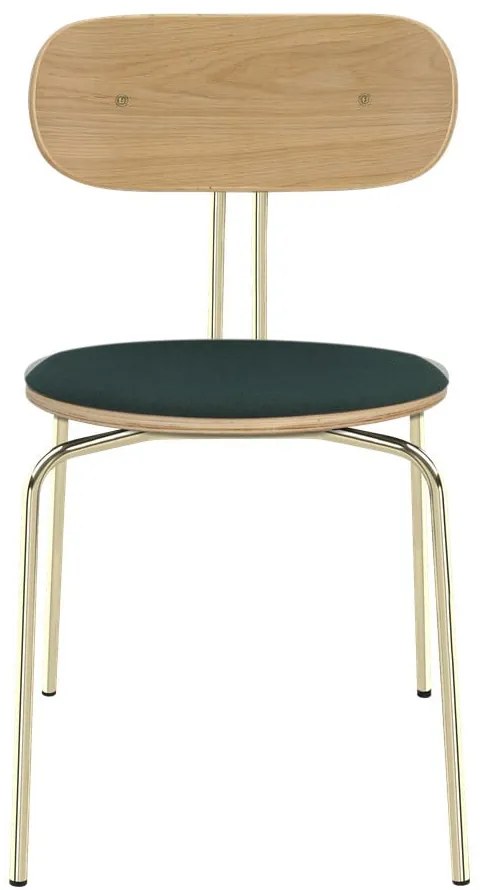 Jedálenská stolička v tmavozeleno-zlatej farbe Curious – UMAGE