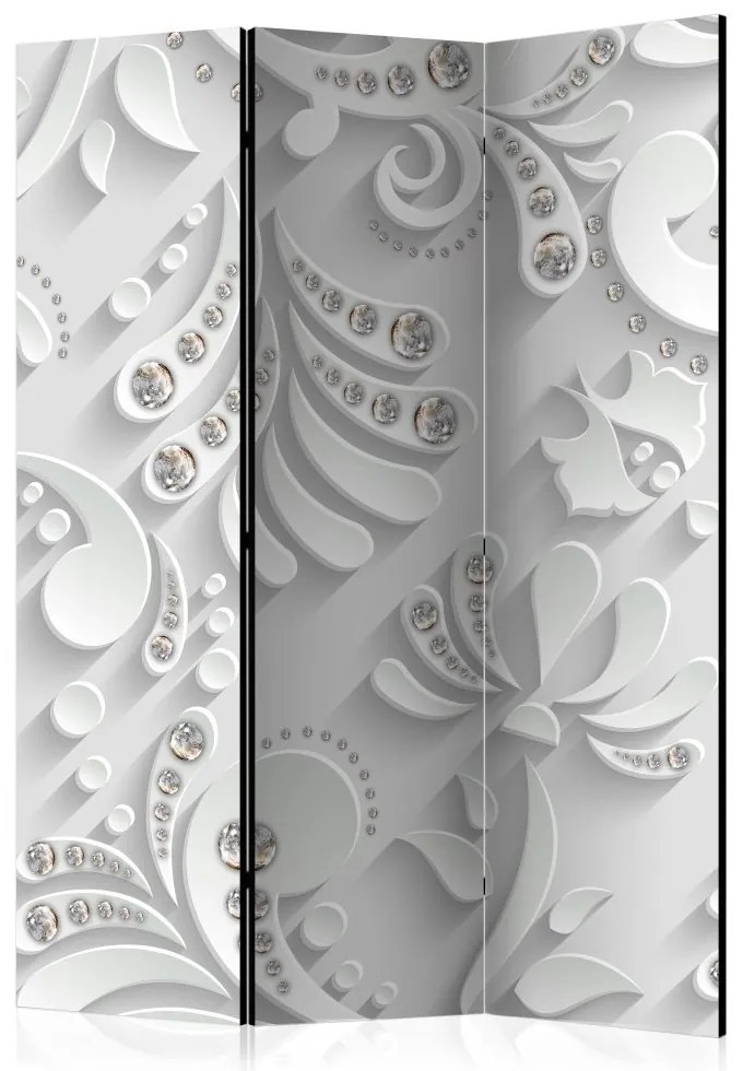 Artgeist Paraván - Flowers with Crystals [Room Dividers]