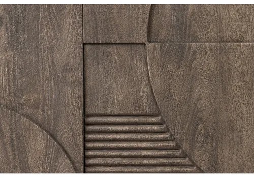 Komoda 46801 170cm Art Deco Drevo Mango Šedá - Komfort-nábytok