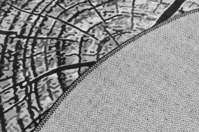 Protišmykový koberec NOVO peň / sivý kruh