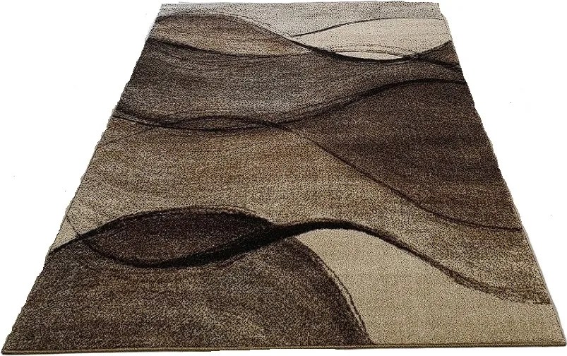 Moderný koberec Rio 443 v béžovo-hnedom odtieni – obdĺžnik Rozmer: 60x100 cm