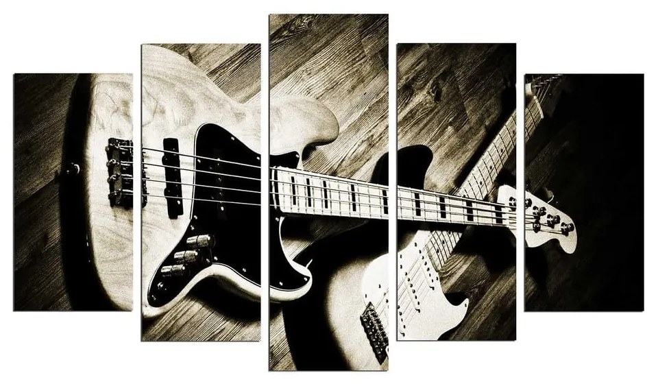 Viacdielny obraz Guitar, 110 × 60 cm