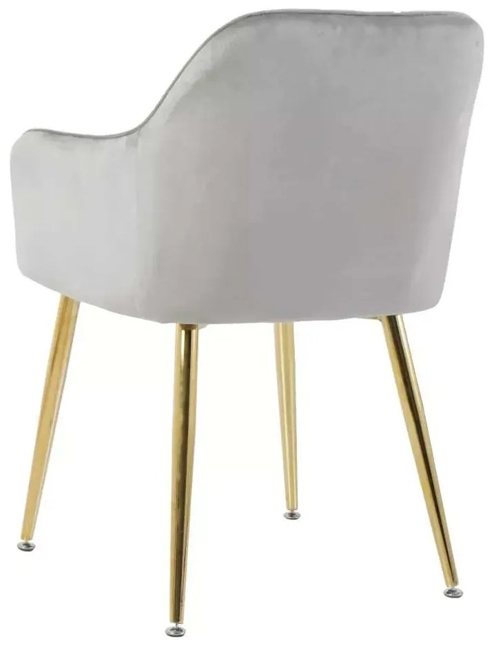 LuxuryForm DESIGN Stolička AUSTIN VELUR - svetlo šedá