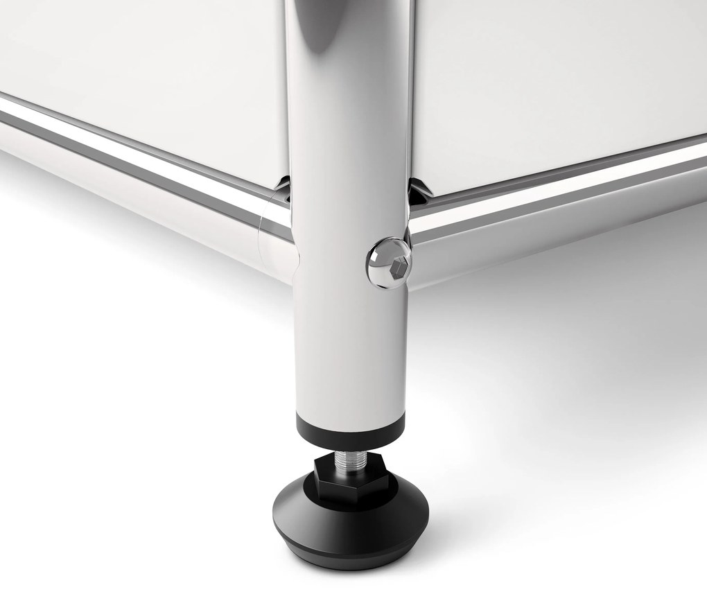 Kovová odkladacia skrinka »CN3« so 4 výklopnými priehradkami, biela