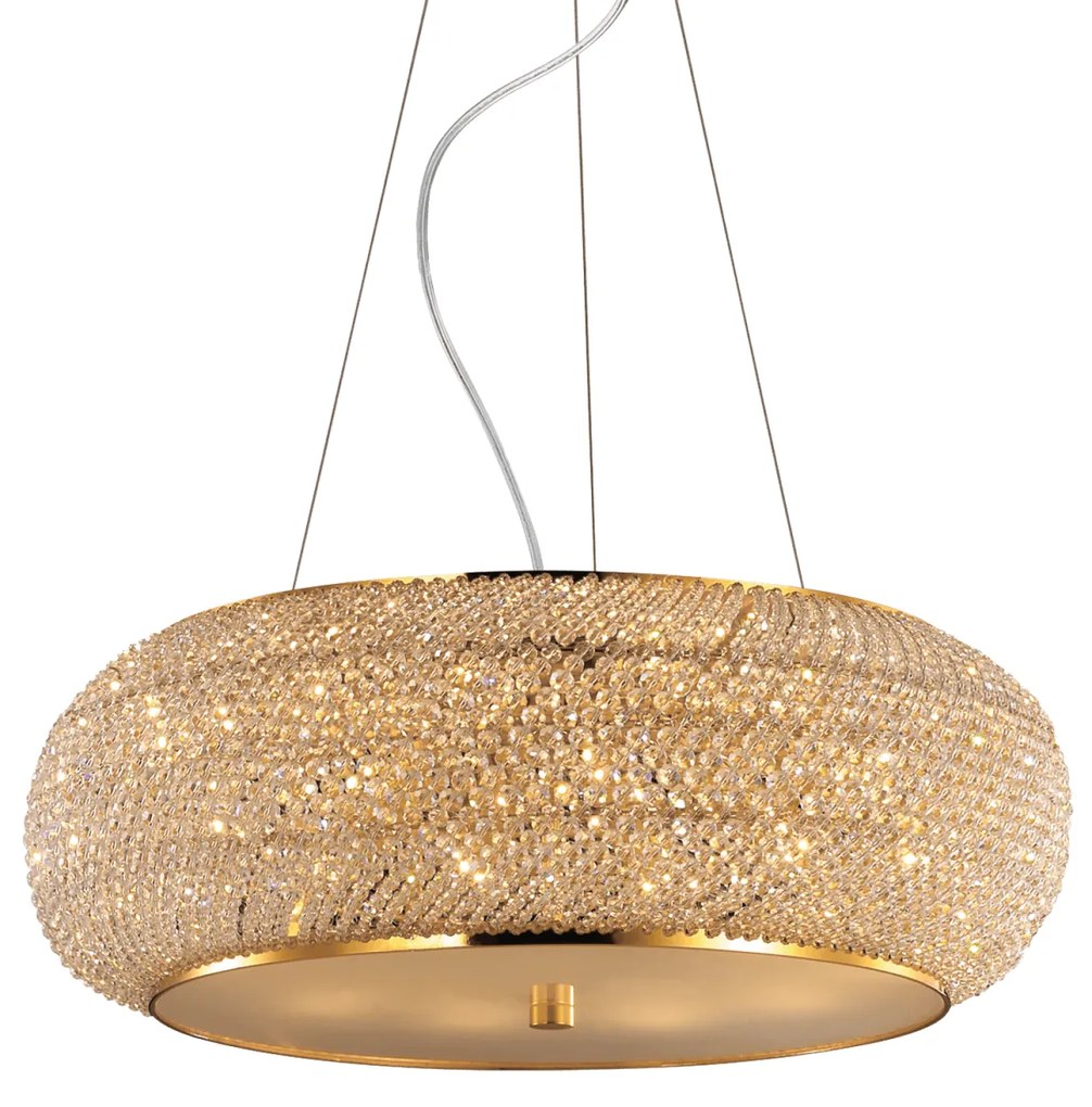 Závesné svietidlo Ideal lux 082257 PASHA SP10 ORO 10xE14 40W