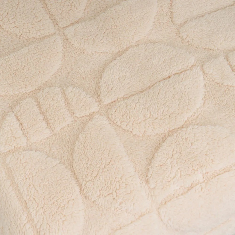 Béžová deka z mikroplyšu 130x160 cm Mid Century – Casa Selección