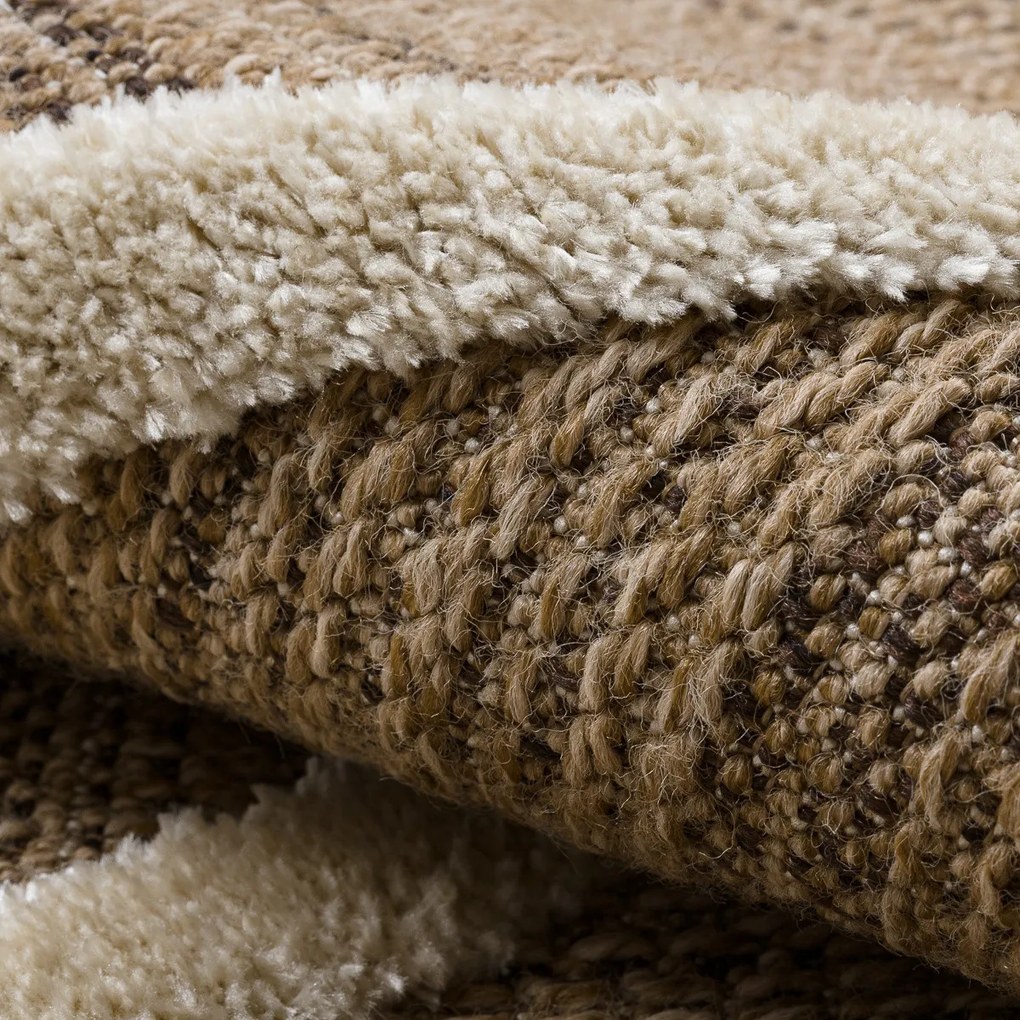 Dywany Łuszczów, Kusový koberec Spark 0708A beige/cream, 140x190, béžová, chodba / predsieň