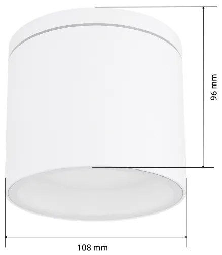 Globo 32063W - Vonkajšie stropné svietidlo ALCALA 1xGX53/11W/230V IP44