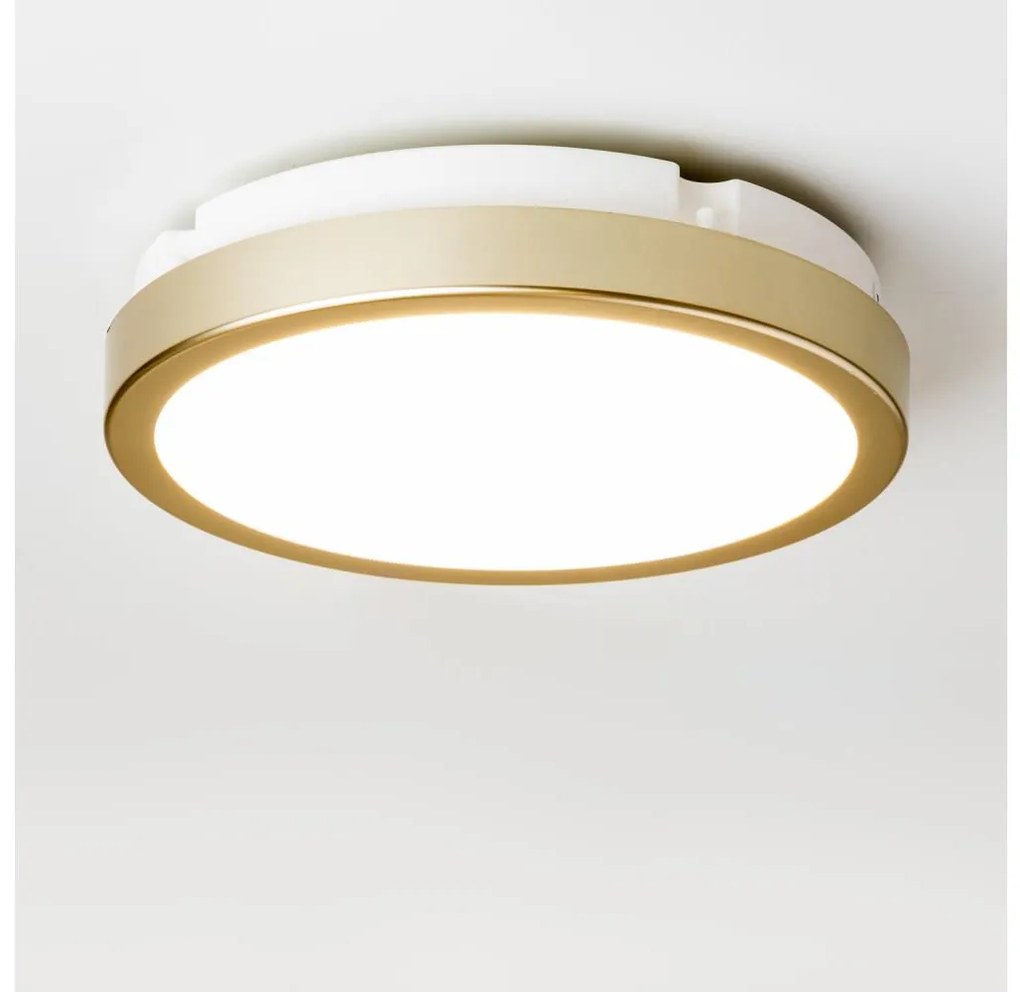 Brilagi - LED Kúpeľňové stropné svietidlo PERA LED/18W/230V pr. 22 cm IP65 zlatá BG0665
