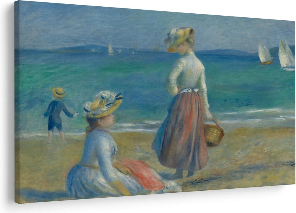 Obraz - Auguste Renoir, Figures on the Beach, reprodukcia (90x60 cm)