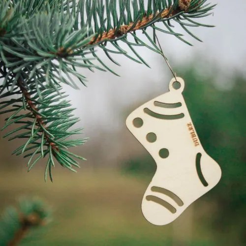 Ozdoba na stromček - vianočná ponožka