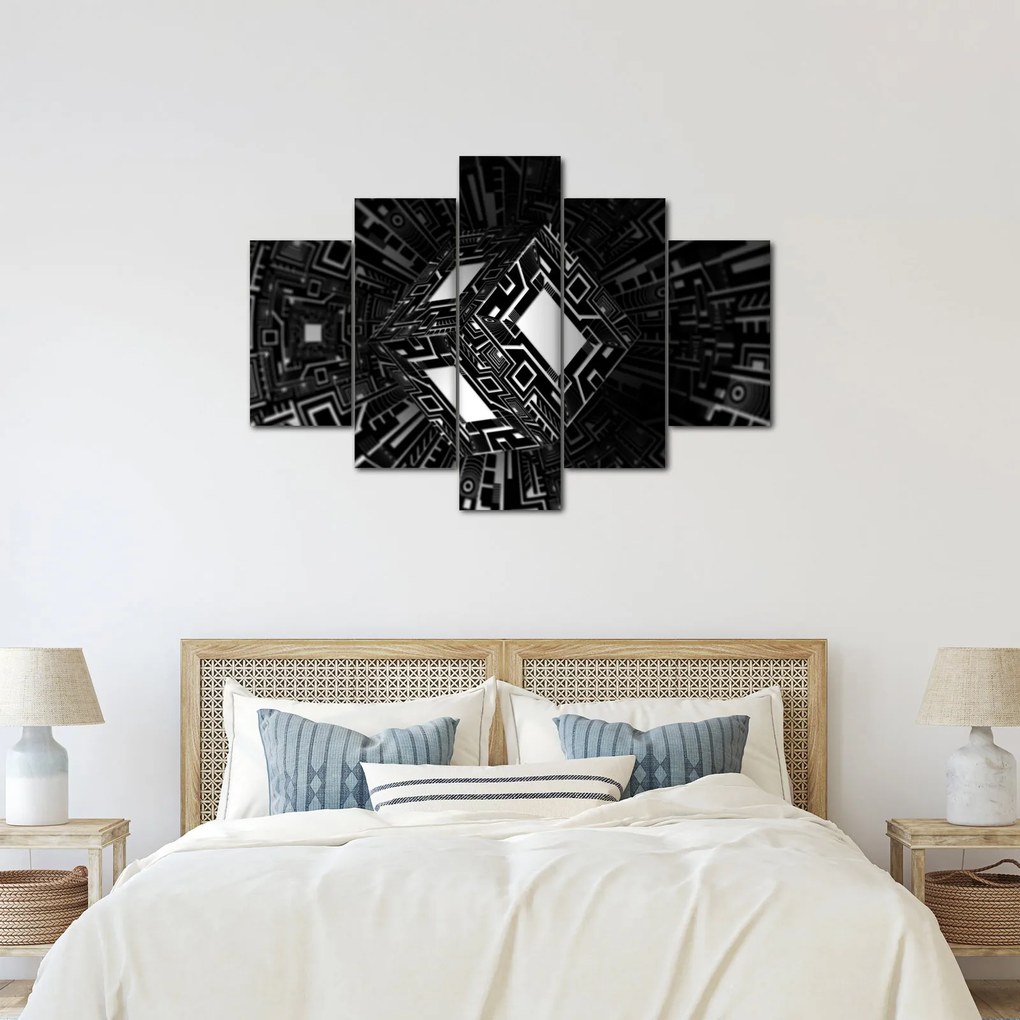 Obraz abstraktné kocky (150x105 cm)