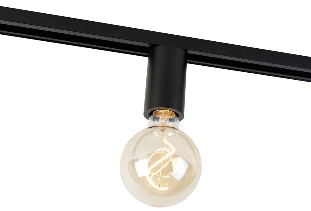 Zásuvka E27 so závesom na koľajnicu pre 1-fázovú koľajnicu čierna - Jeana