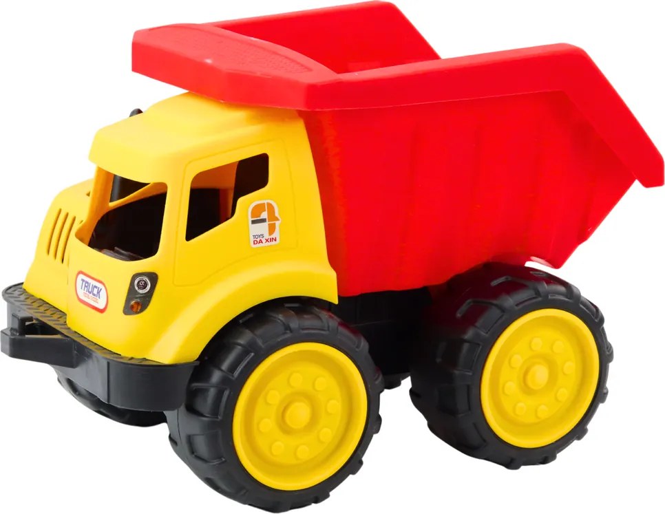 LEAN Toys Veľký detský sklápač na piesok Stavebné vozidlo červeno-žlté