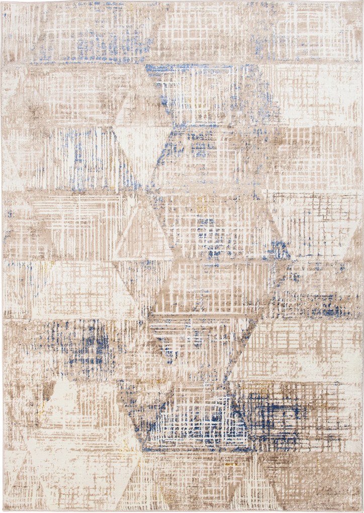 TA Koberec D198M BIELA/TMAVOMODRÁ ASTHANE Rozmer: 120x170 cm