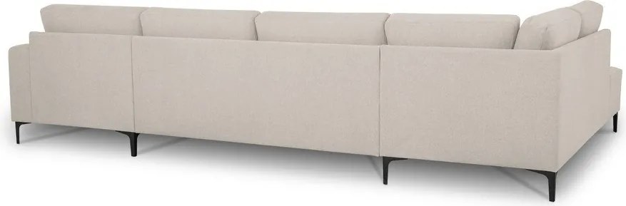 Béžová ženilková rohová pohovka (ľavý roh/do tvaru "U") Fabian – Scandic