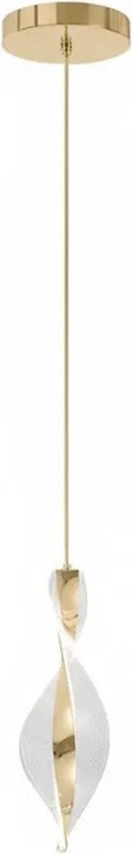 Toolight Toolight, LED závesné svietidlo, 5W, 4000K, 4500lm, G120-CP, zlatá, OSW-02600