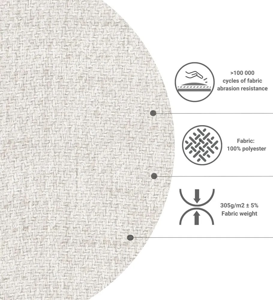 Krémovobiela boxspring posteľ s úložným priestorom 140x200 cm Imagine – Maison de Rêve