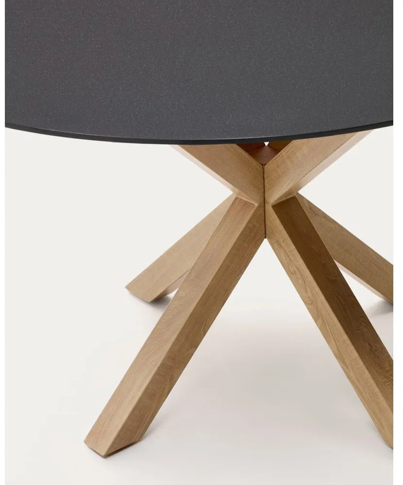 Okrúhly jedálenský stôl so sklenenou doskou ø 150 cm Argo – Kave Home