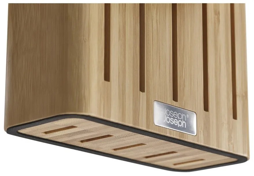 Súprava nožov so stojanom 5 ks z nehrdzavejúcej ocele Elevate Bamboo – Joseph Joseph