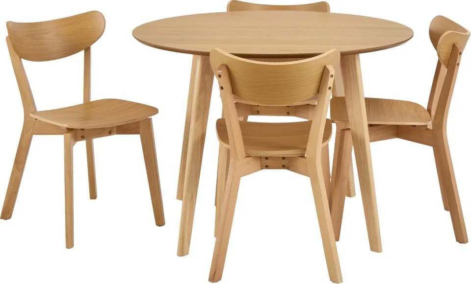 Jedálenský set Roxby dub prírodný