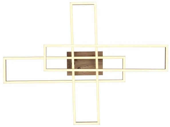 Globo 67208-40 - LED Stropné svietidlo DAKARI LED/40W/230V 3000K 60x80 cm čierna