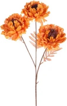 Umelá kvetina Chryzantéma 62 cm, terakota%