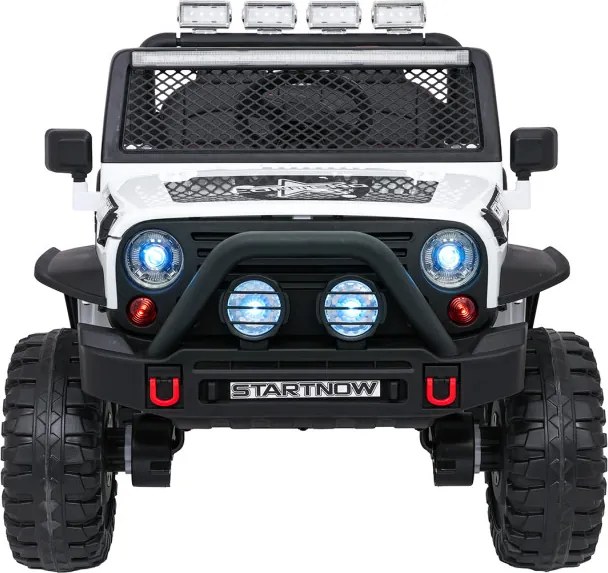 Elektrické autíčko Jeep BEAST 4x4 biele