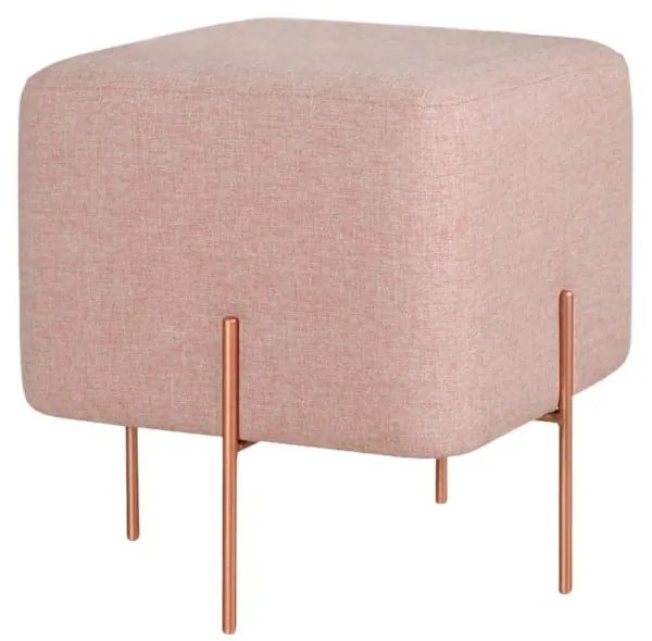 Svetloružový taburet Copper – Artie