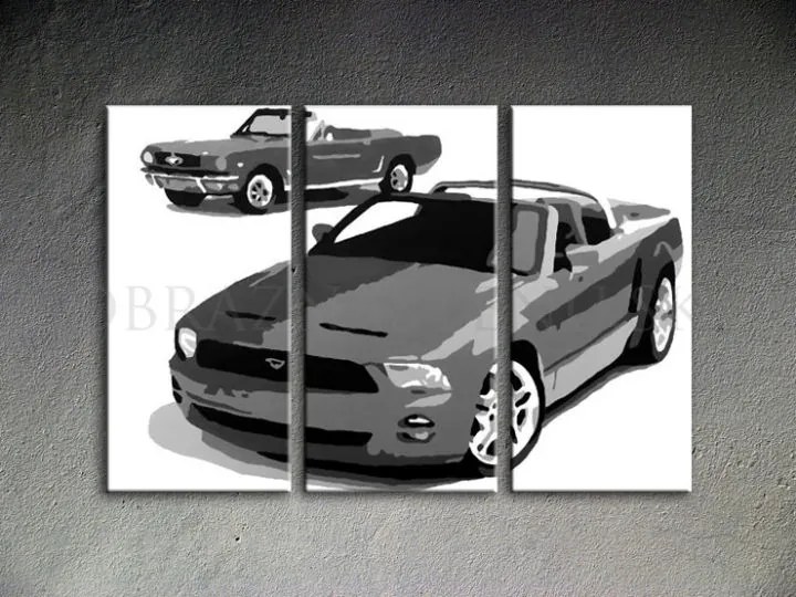 Ručne maľovaný POP Art obraz Ford Mustang | rôzne rozmery