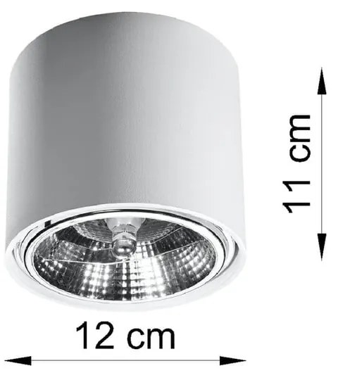 Biele stropné svietidlo Sollux Luigi