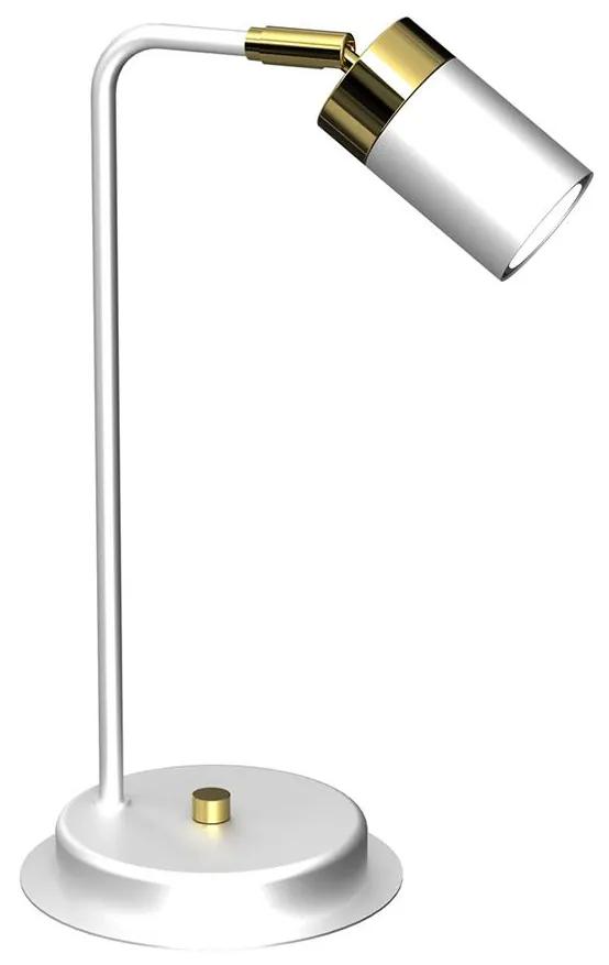 Milagro Stolná lampa JOKER 1xGU10/25W/230V biela/zlatá MI1688
