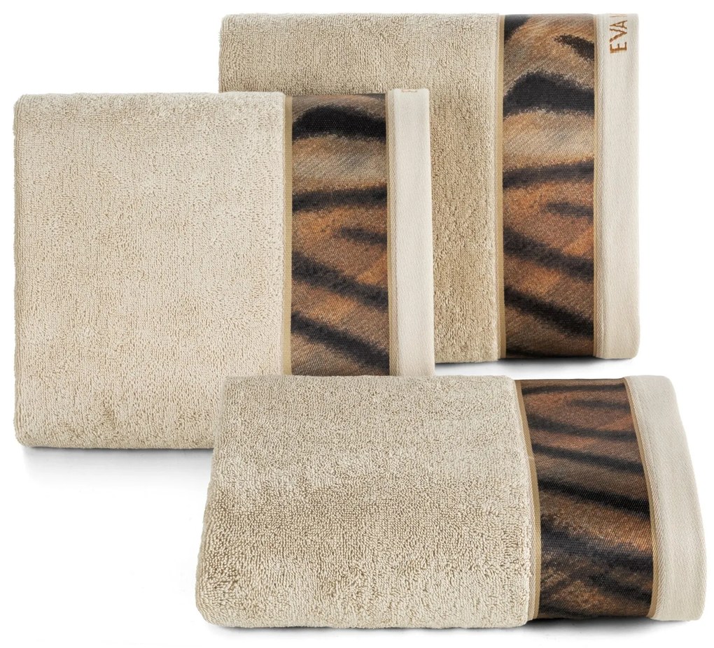 BAVLNENÝ UTERÁK EVA MINGE23 50X90 CM BÉŽOVÁ