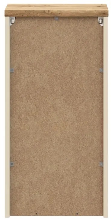 Závěsná koupelnová skříňka Bali 83-35-1D kašmírová/dub wotan