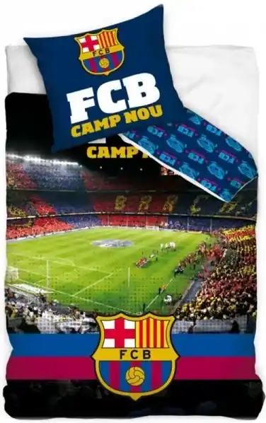 Carbotex · Bavlnené posteľné obliečky FC Barcelona - FCB Stadion Camp Nou -  100% bavlna - 70 x 90 + 140 x 200 cm | BIANO