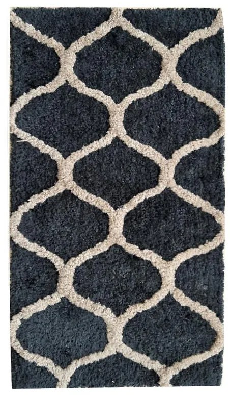 Koberec Shaggy 3D Flytap 0,8/1,5  PSR 06046 čierna