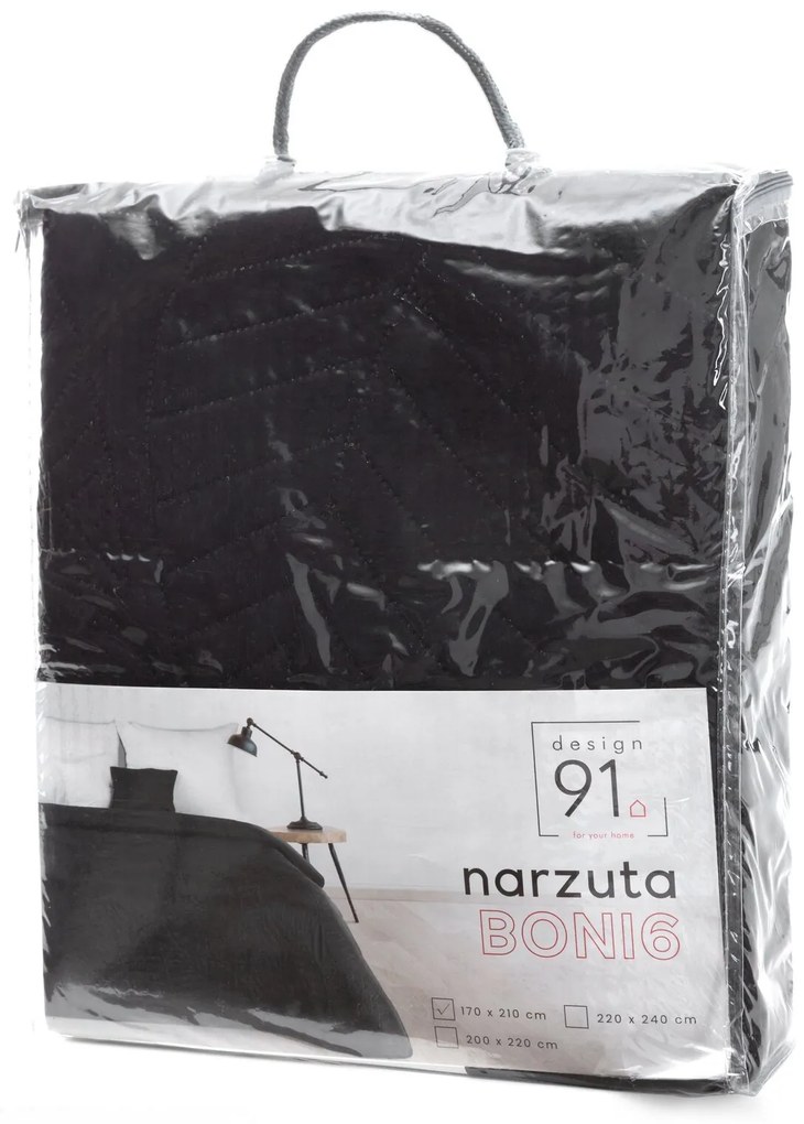 PREHOZ NA POSTEĽ BONI6 170X210 CM ČIERNY