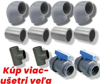 Bazénové tvarovky, 12 ks so zľavou 30%
