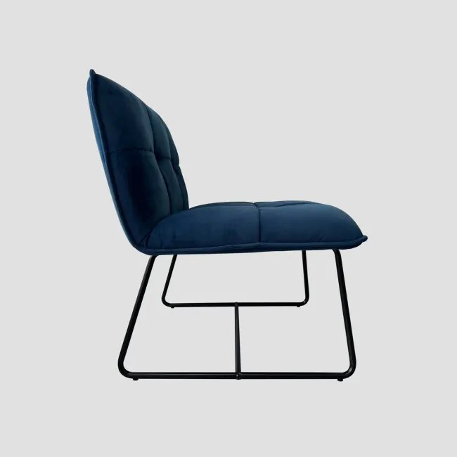 Kreslo NELOX zamatové modré 746321