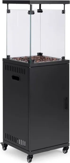 Plynový ohrievač, sálavý ohrievač, 13 kW sklenený ohrievač do záhrady, na terasu, reduktor, sopečné kamene,