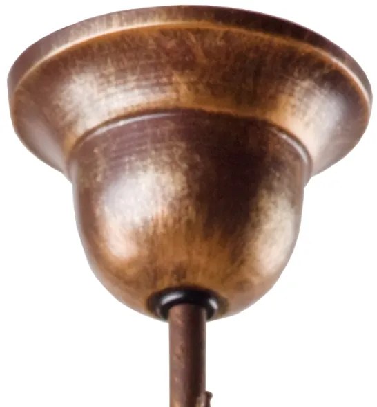 Brilagi - LED Luster na tyči ANTICO 1xE27/60W/230V bronz patina