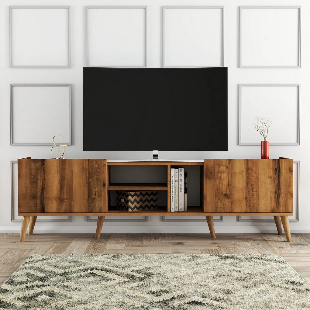 TV stolík Lotus Walnut