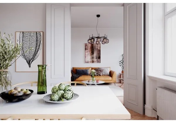 ByRydens 4202030-4505 - Luster na lanku BOYLE 8xE27/5W/230V